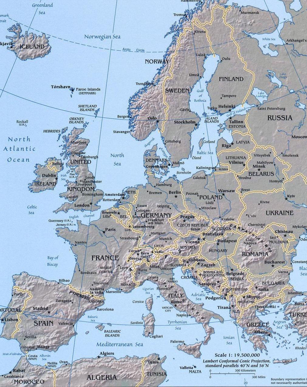 Map of Europe